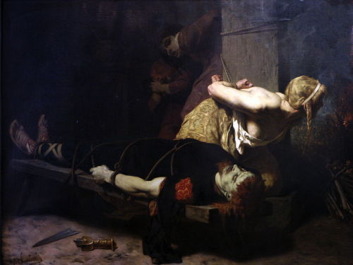 Évariste-Vital Luminais, La Mort de Chramm, musée des Beaux-Arts