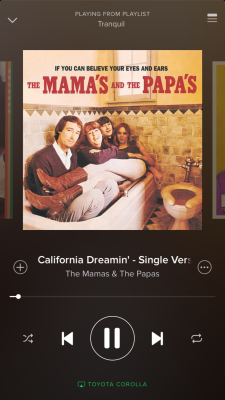 California dreamin’ on such a winters day