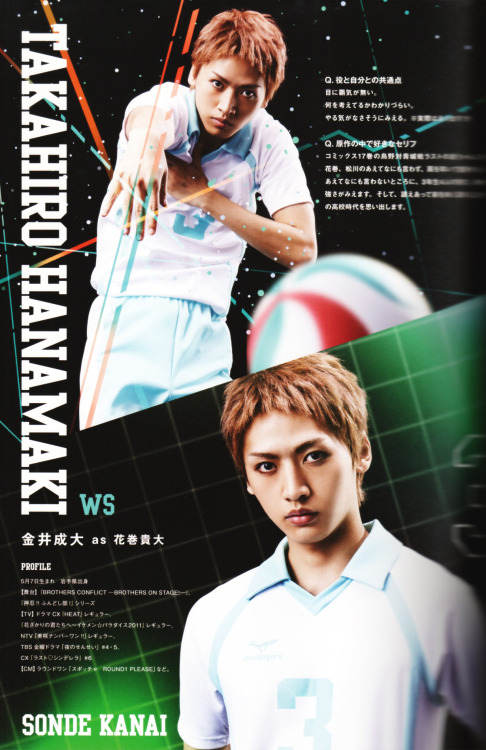 aokinsight:  Hyper Projection Engeki Haikyuu (2015)  Pamphlet Scans â— AOBAJOUSAI Oikawa Toru, Iwaizumi Hajime, Matsukawa Issei, and Hanamaki Takahiro parts Files under Haikyuu Pamphlet 