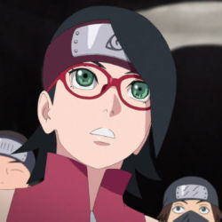 sunflower-uzumaki:   A concept: Sarada with her mother’s eyes.