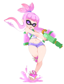 punipawsart:  I wish I had Splatoon, it looks like so much fun