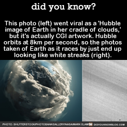 did-you-kno:  This photo (left) went viral as a ‘Hubble  image