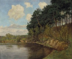 Emil Orlik (Prague 1870 - Berlin 1932); Seenplatte bei Berlin,