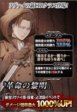  Stats page for Hanji’s “Dawn of Revolution”