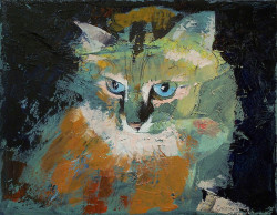 creese:  Michael Creese, Himalayan Cat (2008), oil on canvas.