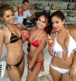 bustybikinigirls:  Dreep Guy Gave Us Free Drinks