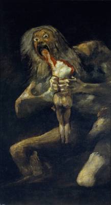 sixpenceee:  Saturn Devouring His Son is a painting by Francisco