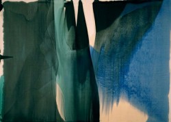 57-percent:  Morris Louis - seal http://57-percent.tumblr.com