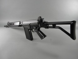 fmj556x45:  DSA SA58 16.25” carbine with Folding PARA stock.