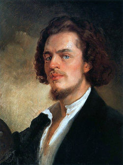 Konstantin Makovsky (Russian, 1839 - 1915), Self-Portrait, 1856