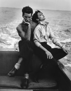baywts3:     Bruce Hulse and Talisa Soto by Bruce Weber, Bellport,