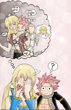 gineik-ch:  - Lucy, what happened? - I…i don’t know *blushing