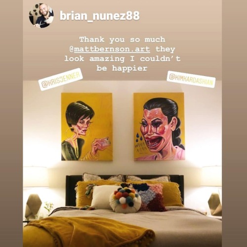 I love seeing my art living in it’s new home! The paintings