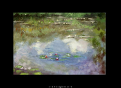 Claude Monet’s Water LilliesJust a real quick and messy