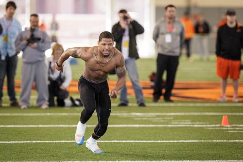 Josh Stewart, 2014 Oklahoma State pro day.