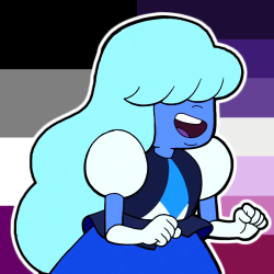 stevenu-lgbtq:    Sapphire is an asexual moon lesbian, and is