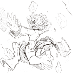 null-max: Drunk rough doodle of Tatsumaki from One Punch Man.