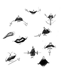 A lip sheet I worked on earlier