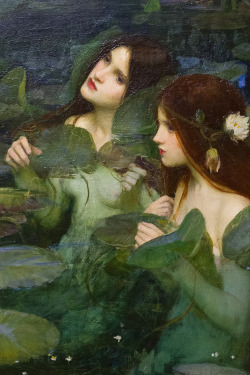 c0ssette:  “Hylas and the nymphs” (detail, oil on canvas)