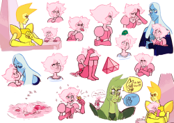 johnstonillustration:More of little Pink diamond, bonus Green