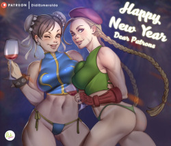 didiesmeralda:  Chunli and Cammy Sexy New Year Version Lingerie