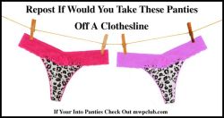 pantycouple:  Do you remember the days of panties hanging on