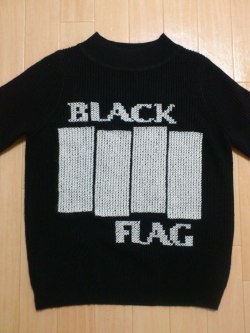 developingurl:  blackflag-org:  WHITE Black Flag Sweater Customized