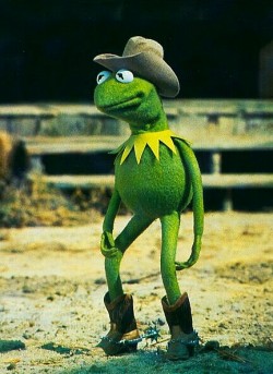 jimhenson-themuppetmaster:Kermit the Frog in The Muppet Movie.