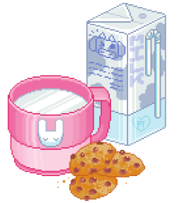 pretty-transparents:  milk & cookies yeahhh 