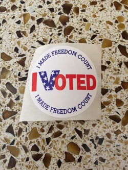 Just voted today in the FL primary for Ted Cruz! No matter the