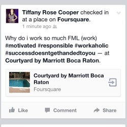 I swear i dont stop #successdoesntgethanded #barbizon  (at Courtyard by Marriott Boca Raton)