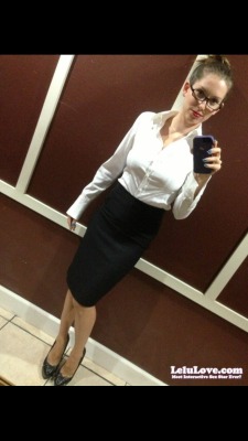 This #secretary is feeling naughty&hellip; (more pics/vids like this here: http://www.lelulove.com/?page=Search&amp;q=secretary) Pic