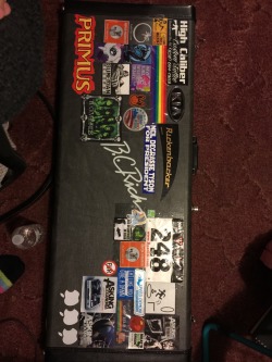 awesome guitar case. From the first marathon I ran to my favorite bands.