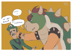 arielries:Instead of capturing Peach… Bowser wants to capture….