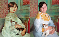 sixpenceee:  Children With Down Syndrome Recreate Famous Paintings