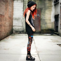 driveshesaid:  New post! Universe leggings and casual tank tee.