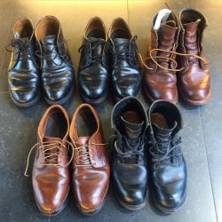 redwingshoestoreamsterdam:  One for the road. A lot of spit shine