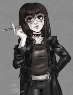 laurangeblossom:also a slightly more goth Daria for no reason.