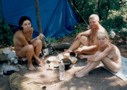nudienews:  Nude camping is awesome. Arriving at your campsite,