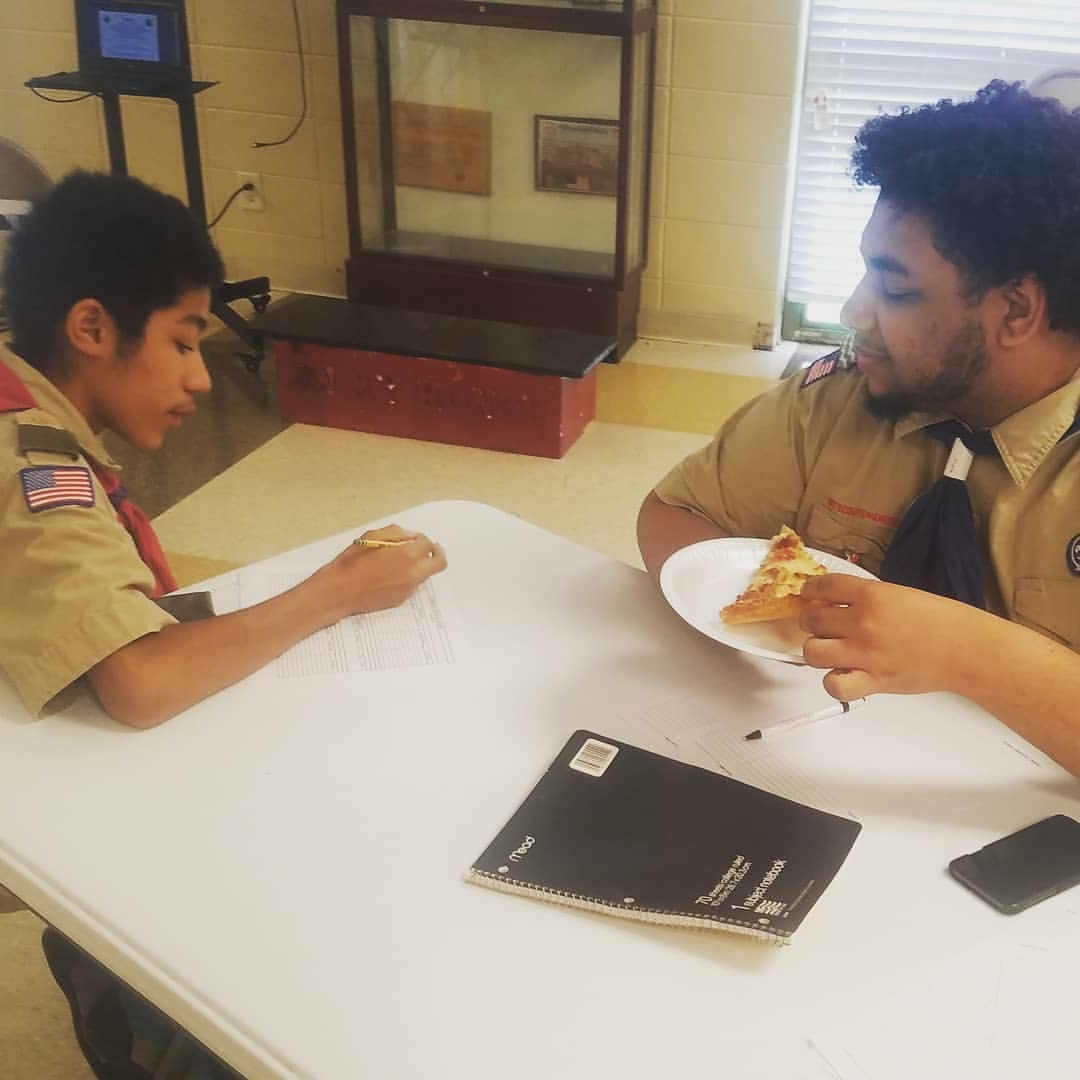 <p>Older scouts teaching younger scouts how to plan campout menus and duty rosters #BoyLed  (at Albert F. Farrar Sr.scout Hut)<br/>
<a href="https://www.instagram.com/p/CBYyGlIJUsh/?igshid=jbx3j9iywfu7">https://www.instagram.com/p/CBYyGlIJUsh/?igshid=jbx3j9iywfu7</a></p>