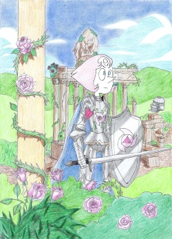 stevenuniverseit:  Knight Pearl A tribute to Pearl. You can also