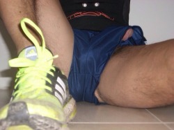 southerncrotch:  A peek of dick, a hint of cheek 