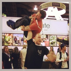 theveganzombie:  @jasonwrobel is lifted over mans head with one