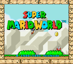 suppermariobroth:  In Super Mario World, it is possible to start