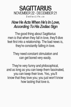 zodiacspot:  How He Acts When He’s In Love, According To His