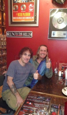 steveharrisfan:  Steve Harris & Nicko McBrain ! Photo credit :