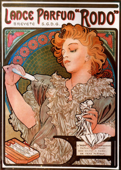 artist-mucha:  Lance parfum Rodo, 1896, Alphonse MuchaSize: 32x44.5