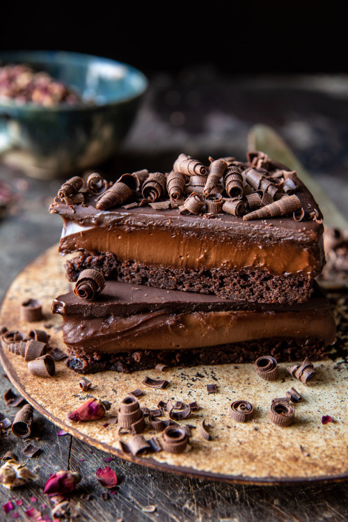 delta-breezes:Triple Chocolate Espresso Mousse Cake | Half Baked