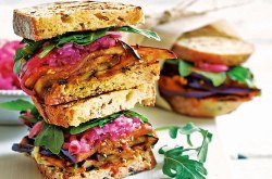 vegan-nom:  Grilled Eggplant SandwichesClick here for more healthy