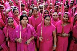 “Gulabi Gang” is a gang of women in India who track